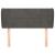 Tăblie de pat cu aripioare gri închis 103x23x78/88 cm catifea GartenMobel Dekor