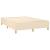 Pat box spring cu saltea, crem, 140x200 cm, textil GartenMobel Dekor