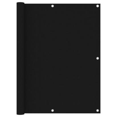 Paravan de balcon, negru, 120 x 600 cm, țesătură oxford GartenMobel Dekor