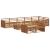 Set de canapele de exterior 9 pcs natural GartenMobel Dekor