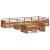 Set de canapele de exterior 9 pcs natural GartenMobel Dekor