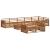 Set de canapele de exterior 9 pcs natural GartenMobel Dekor