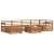 Set de canapele de exterior 7 pcs natural GartenMobel Dekor