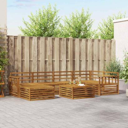 Set de canapele de exterior 7 pcs natural GartenMobel Dekor