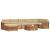 Seturi de canapele 8 pcs Natural și Bej Lemn Solid de Acacia GartenMobel Dekor