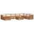 Seturi de canapele 9 pcs natural Lemn Solid de Acacia GartenMobel Dekor