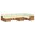 Seturi de canapele 9 pcs Natural și Crem Lemn Solid de Acacia GartenMobel Dekor