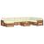 Seturi de canapele 9 pcs Natural și Crem Lemn Solid de Acacia GartenMobel Dekor