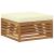 Seturi de canapele 9 pcs Natural și Crem Lemn Solid de Acacia GartenMobel Dekor