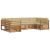 Seturi de canapele 6 pcs Natural și Bej Lemn Solid de Acacia GartenMobel Dekor