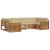Seturi de canapele 6 pcs Natural și Bej Lemn Solid de Acacia GartenMobel Dekor