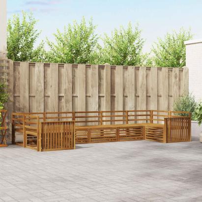 Seturi de canapele 7 pcs natural Lemn Solid de Acacia GartenMobel Dekor