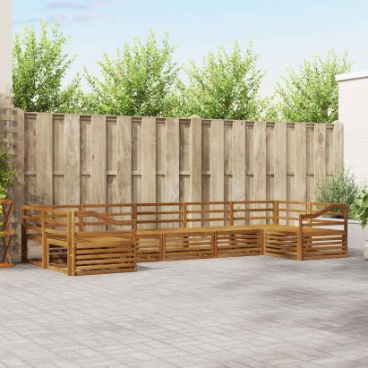 Seturi de canapele 7 pcs natural Lemn Solid de Acacia GartenMobel Dekor