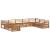 Seturi de canapele 9 pcs natural Lemn Solid de Acacia GartenMobel Dekor