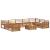 Seturi de canapele 10 pcs natural Lemn Solid de Acacia GartenMobel Dekor