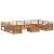 Seturi de canapele 10 pcs natural Lemn Solid de Acacia GartenMobel Dekor