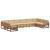 Seturi de canapele 10 pcs Natural și Bej Lemn Solid de Acacia GartenMobel Dekor