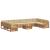 Seturi de canapele 11 pcs Natural și Bej Lemn Solid de Acacia GartenMobel Dekor