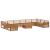 Seturi de canapele 11 pcs natural Lemn Solid de Acacia GartenMobel Dekor