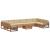 Seturi de canapele 11 pcs Natural și Bej Lemn Solid de Acacia GartenMobel Dekor