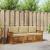 Seturi de canapele 3 pcs Natural și Bej Lemn Solid de Acacia GartenMobel Dekor