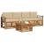 Seturi de canapele 5 pcs Natural și Bej Lemn Solid de Acacia GartenMobel Dekor