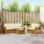 Seturi de canapele 6 pcs Natural și Crem Lemn Solid de Acacia GartenMobel Dekor