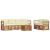 Seturi de canapele 7 pcs Natural și Crem Lemn Solid de Acacia GartenMobel Dekor