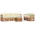 Seturi de canapele 7 pcs Natural și Crem Lemn Solid de Acacia GartenMobel Dekor