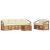 Seturi de canapele 7 pcs Natural și Crem Lemn Solid de Acacia GartenMobel Dekor