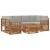 Seturi de canapele cu pernă 7 pcs Gri natural și deschis GartenMobel Dekor