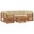 Seturi de canapele 7 pcs Natural și Bej Lemn Solid de Acacia GartenMobel Dekor