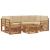Seturi de canapele 7 pcs Natural și Bej Lemn Solid de Acacia GartenMobel Dekor
