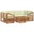 Seturi de canapele 7 pcs Natural și Crem Lemn Solid de Acacia GartenMobel Dekor