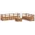 Seturi de canapele 8 pcs natural Lemn Solid de Acacia GartenMobel Dekor