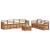 Seturi de canapele 8 pcs natural Lemn Solid de Acacia GartenMobel Dekor