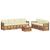 Seturi de canapele 8 pcs Natural și Crem Lemn Solid de Acacia GartenMobel Dekor