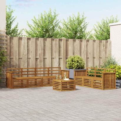 Seturi de canapele natural Lemn Solid de Acacia GartenMobel Dekor