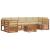 Seturi de canapele 8 pcs Natural și Bej Lemn Solid de Acacia GartenMobel Dekor