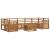Seturi de canapele 8 pcs natural Lemn Solid de Acacia GartenMobel Dekor