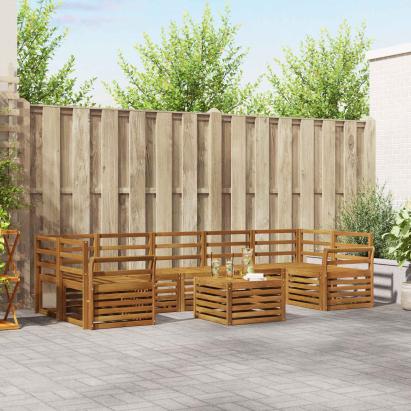 Seturi de canapele natural Lemn Solid de Acacia GartenMobel Dekor