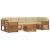 Seturi de canapele 8 pcs Natural și Bej Lemn Solid de Acacia GartenMobel Dekor