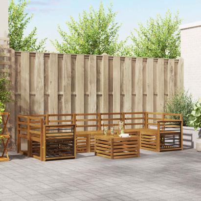 Seturi de canapele natural Lemn Solid de Acacia GartenMobel Dekor