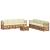 Seturi de canapele 9 pcs Natural și Crem Lemn Solid de Acacia GartenMobel Dekor
