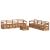 Seturi de canapele 9 pcs natural Lemn Solid de Acacia GartenMobel Dekor