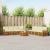 Seturi de canapele 9 pcs Natural și Crem Lemn Solid de Acacia GartenMobel Dekor