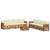 Seturi de canapele 9 pcs Natural și Crem Lemn Solid de Acacia GartenMobel Dekor
