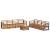 Seturi de canapele 9 pcs natural Lemn Solid de Acacia GartenMobel Dekor