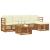 Seturi de canapele 6 pcs Natural și Crem Lemn Solid de Acacia GartenMobel Dekor