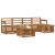 Seturi de canapele 6 pcs natural Lemn Solid de Acacia GartenMobel Dekor